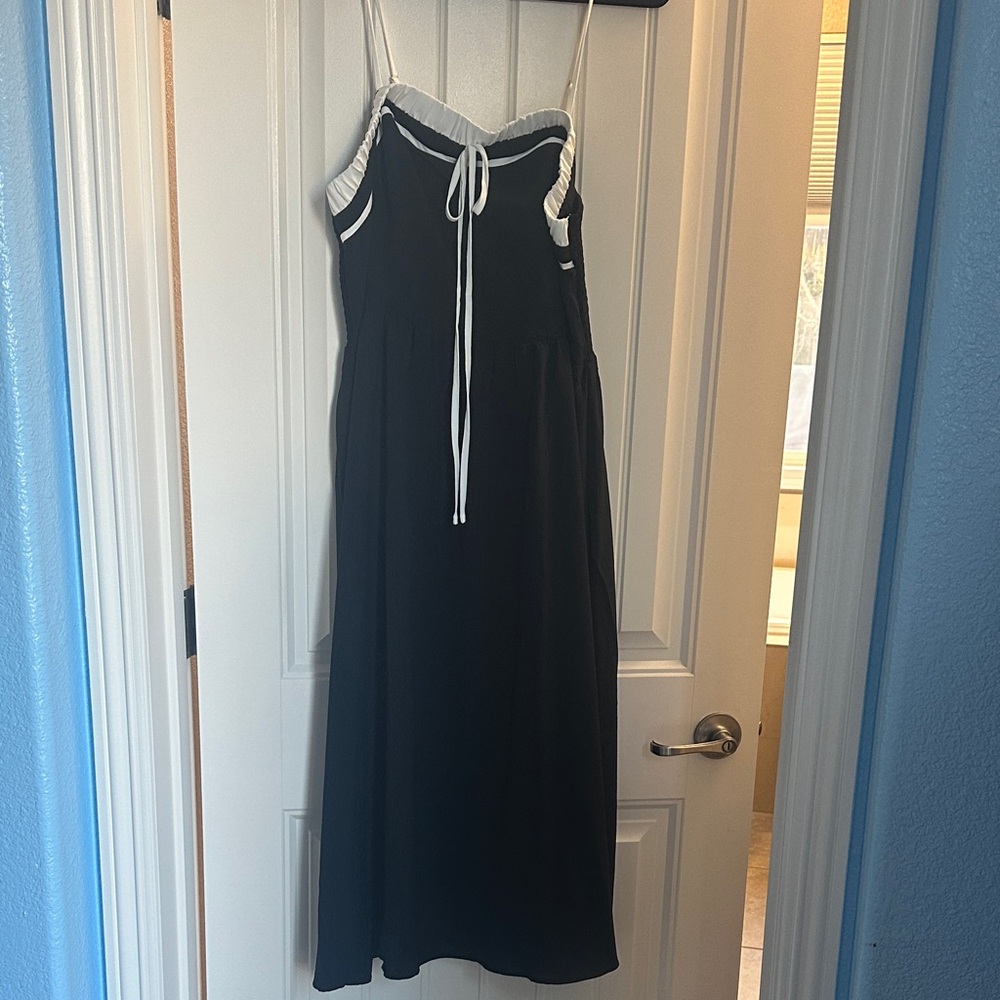 Grace Karin Black and White Midi Dress